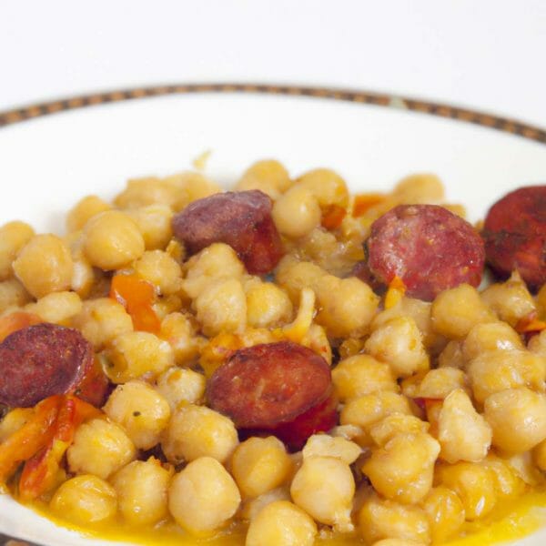 receta garbanzos con chorizo