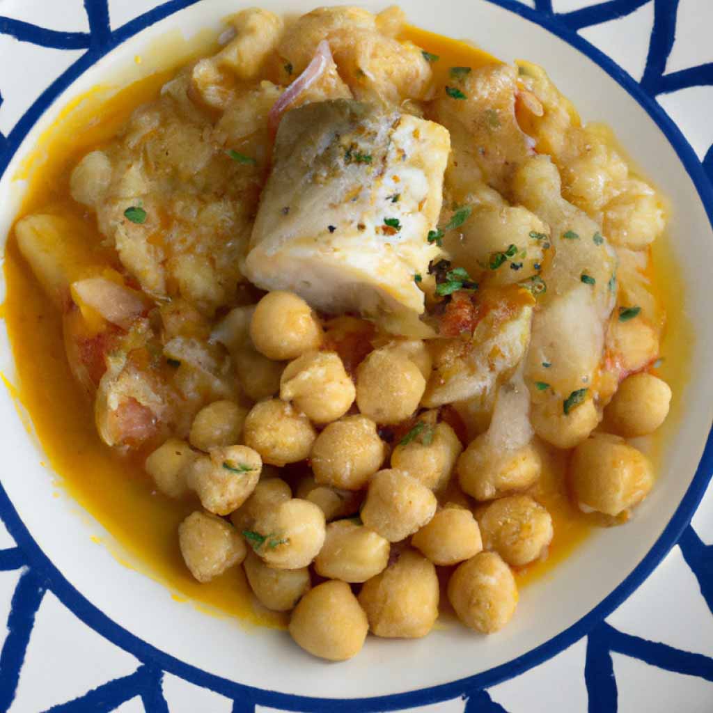 receta potaje de garbanzos con bacalao