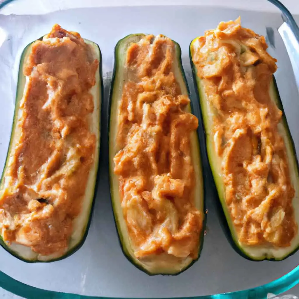 calabacines rellenos de atún y huevo