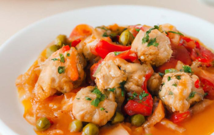 receta de albóndigas a la jardinera