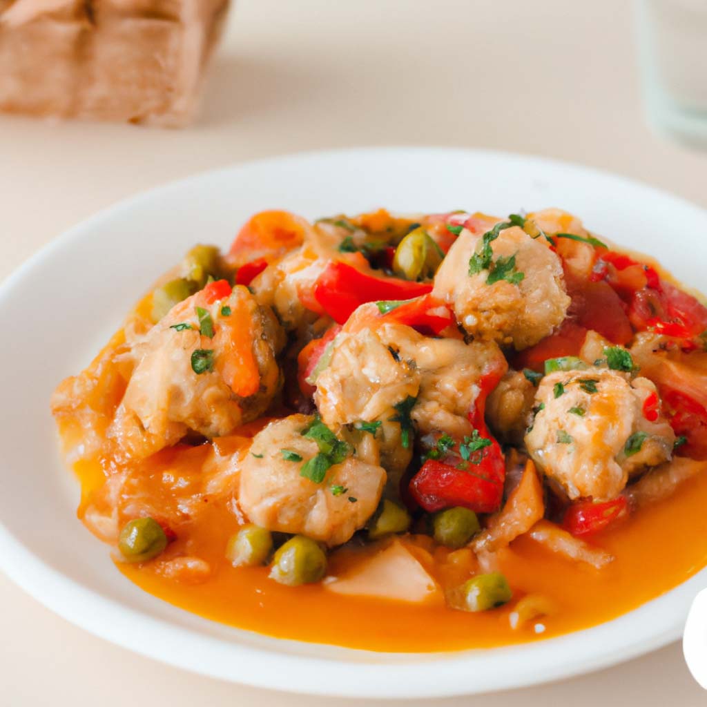 receta de albóndigas a la jardinera